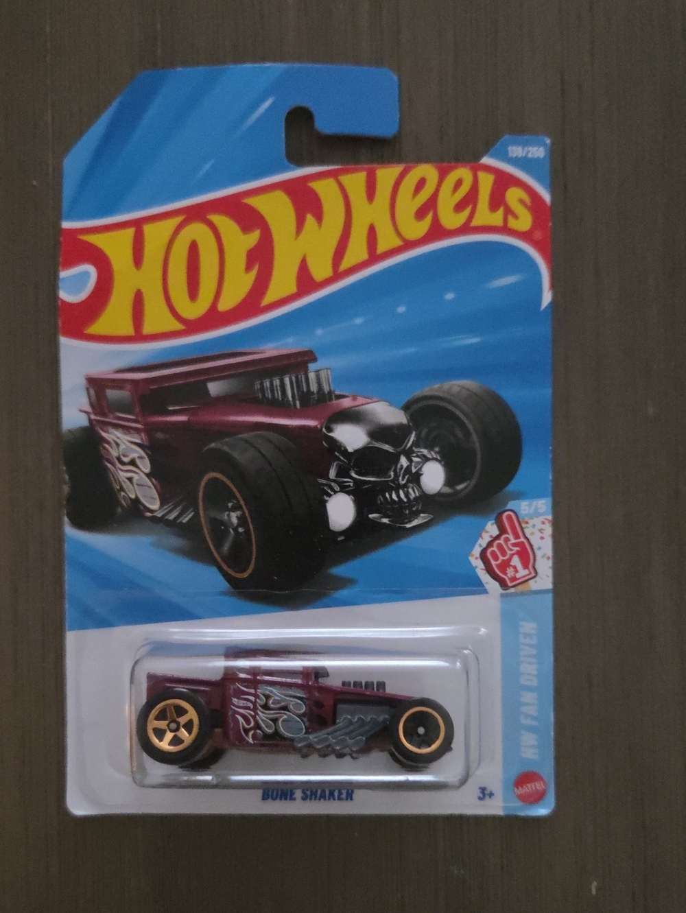 Bone Shaker Kids Hot Wheels - Metallic Maroon